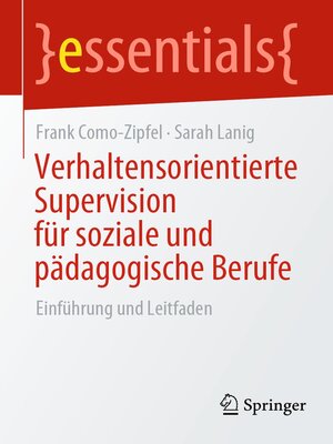 cover image of Verhaltensorientierte Supervision für soziale und pädagogische Berufe